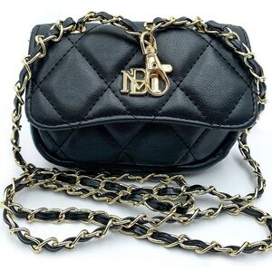 NWT Mini Badgley Mischka Quilted Vegan Leather